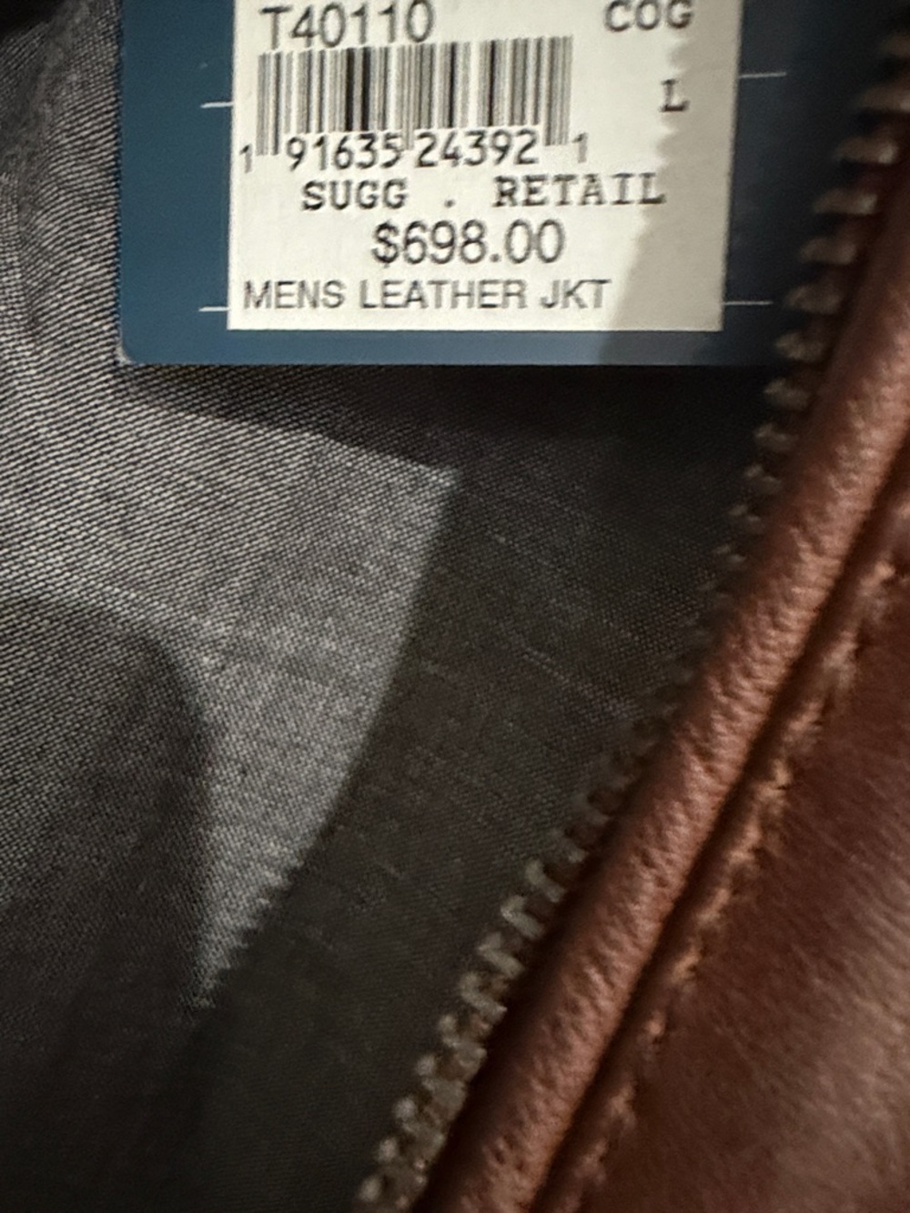 Cole Haan Brown Leather Shirt Jacket